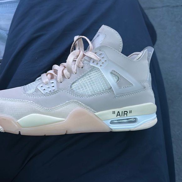 off white jordan 4 Other - Hi guys looking to sell off white Jordan 4 size 9.5 I can’t fit them anymore.